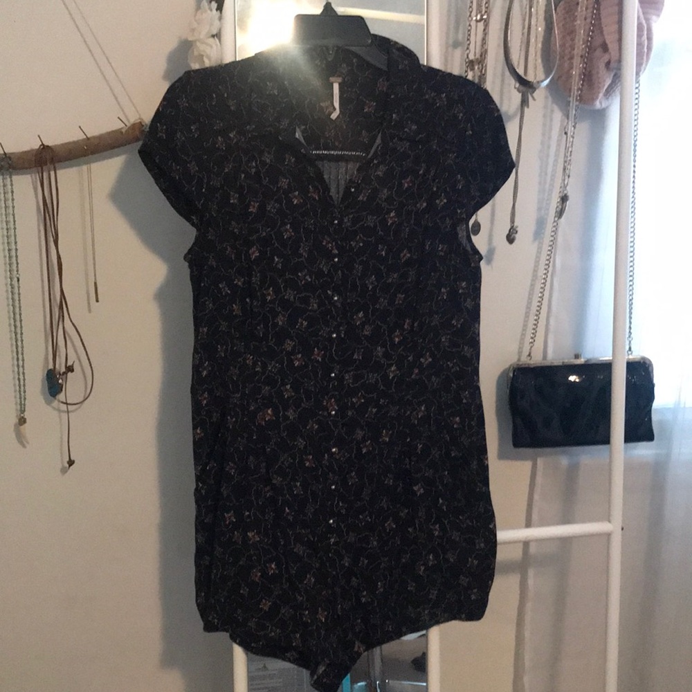 Free people romper with pockets
